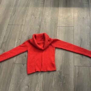 Art Class Vibrant Red Cowl Neck Sweater